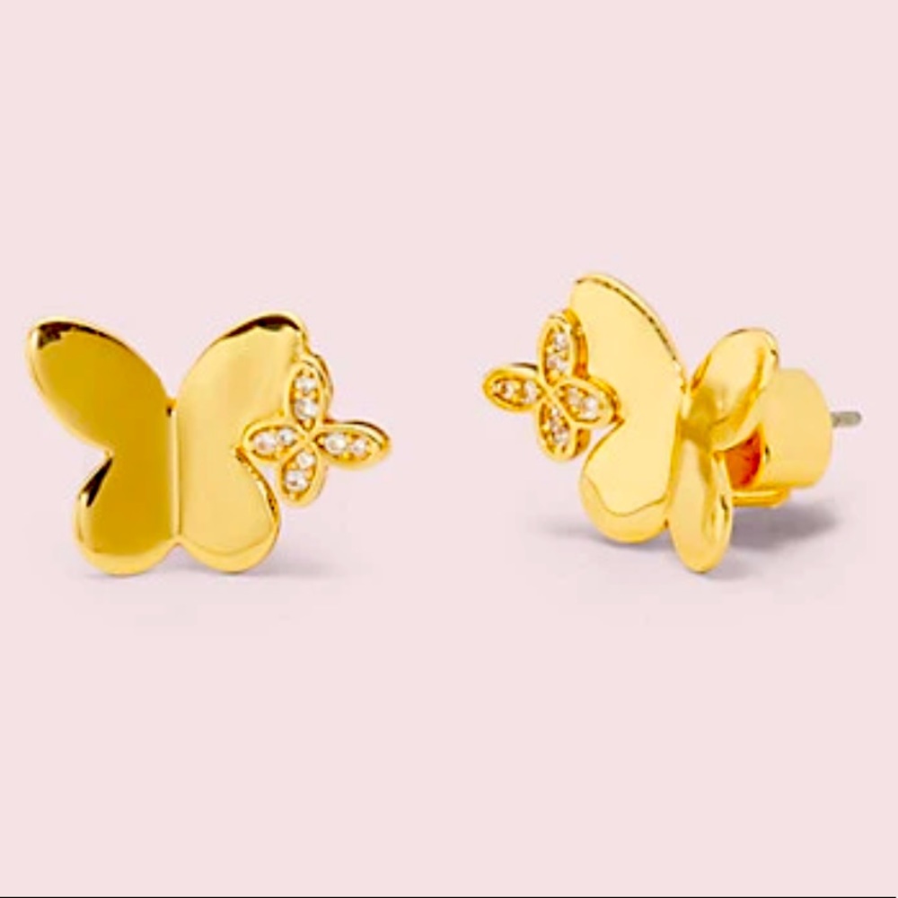 New Kate Spade in a flutter studs - Picture 2 of 10